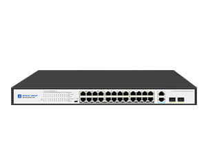 24 Ports 10/100M PoE+ Switch Unmanaged, With 2 Gigabit RJ45/SFP Combo