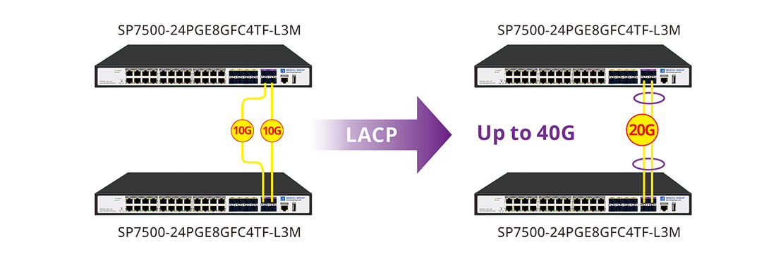 24 port SFP+ PoE switches 