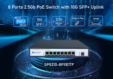 Sortie des derniers produits Switch PoE 2,5G non géré à 8 ports