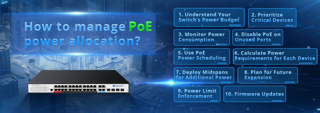 How to manage PoE power allocation?