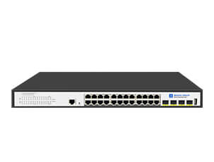 L3 Managed 24 Port Gigabit PoE Switch with 4-10G SFP+ Uplink