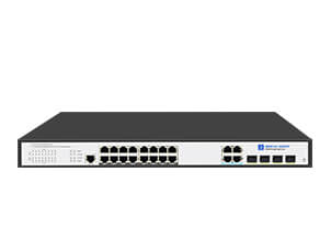 L2 Managed 24 Port Gigabit PoE Switch with 4 Gigabit RJ45/SFP Combo Uplink (Port 1-4 support 802.3bt 90W PoE++)