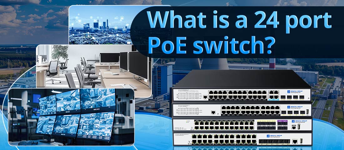 What is a 24 port PoE switch?