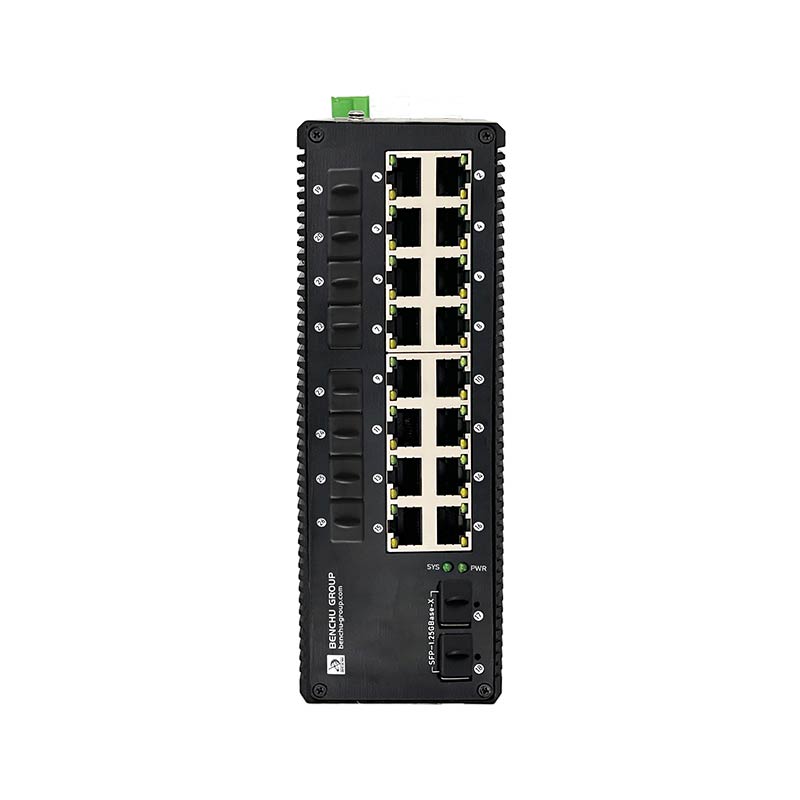 16 Port Industrial Managed Ethernet Switch with 12 SFP