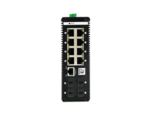 Managed 8 Ports Gigabit Industrial PoE Switch With 4 Gigabit SFP Uplink