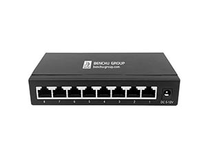 8 Ports Gigabit Ethernet Switch, Desktop And Wall Mount, Fanless Silent Design