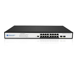 16 Ports Gigabit L2+ Managed PoE+ Switch With 2-1Gb SFP Uplink