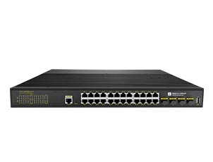 24 Port Gigabit Industrial Managed Ethernet Switch With 4-10Gb SFP+ Uplink