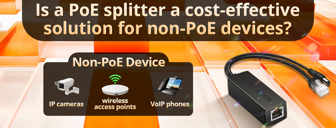 Is a PoE splitter a cost-effective solution for non-PoE devices?