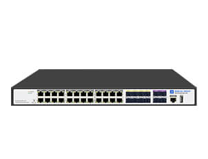 L3 Managed 16 Port Gigabit PoE Switch with 8 Port RJ45/SFP Combo with 4-10G SFP+ Uplink