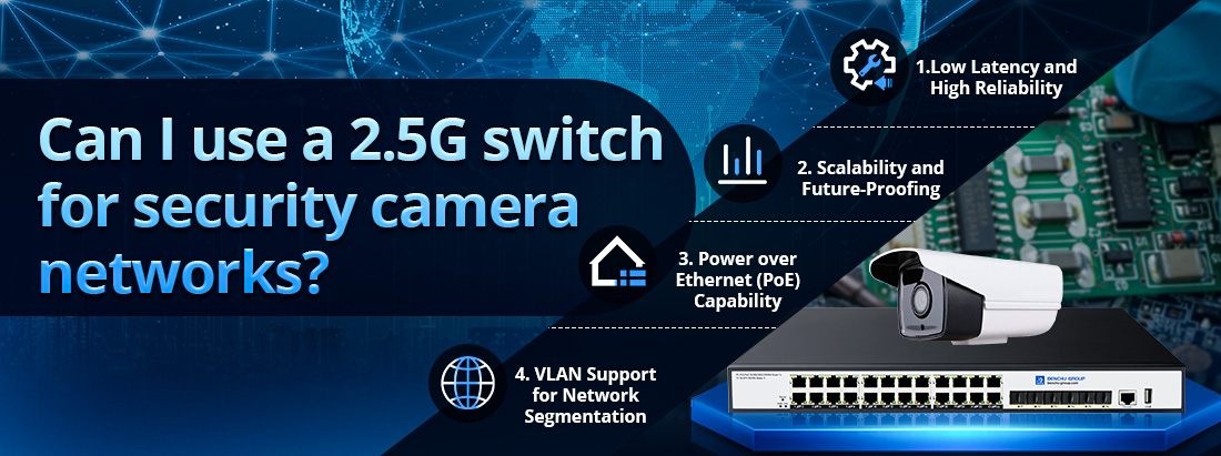 Can I use a 2.5G switch for security camera networks