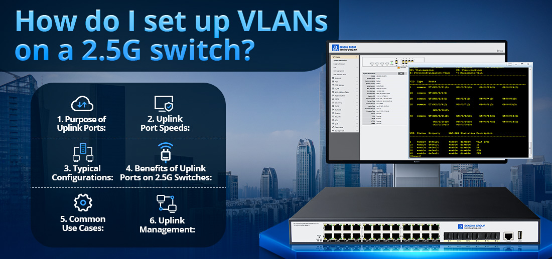 How do I set up VLANs on a 2.5G switch