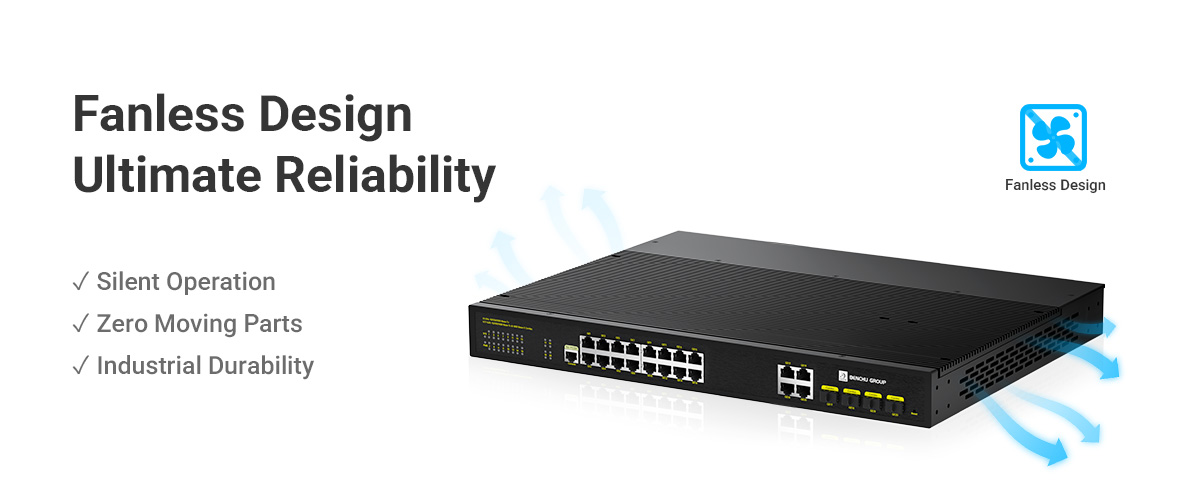 Fanless Design with Heat Dissipation Fanless Design with Heat Dissipation