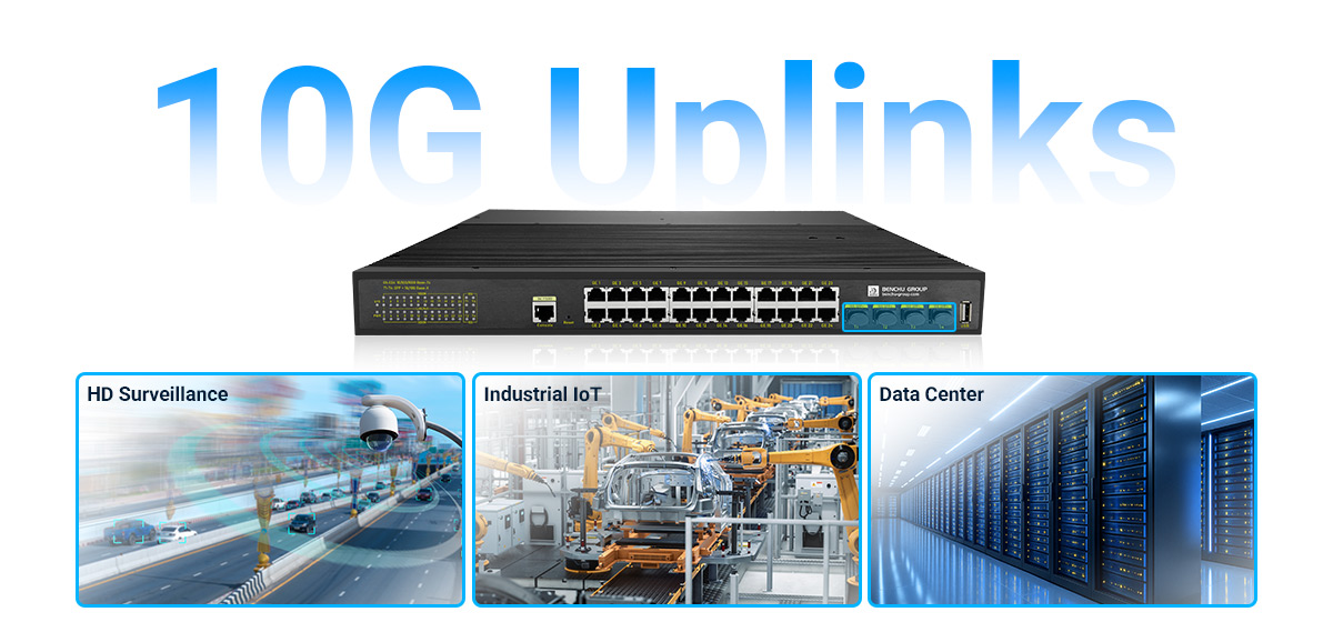 industrial PoE Switch ensures ultra-fast connectivity for core network infrastructure