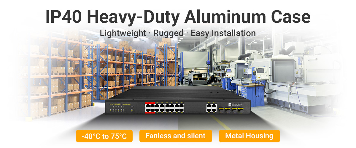 IP40 High-strength Aluminum Case Gives to Lightweight and Easy Installation