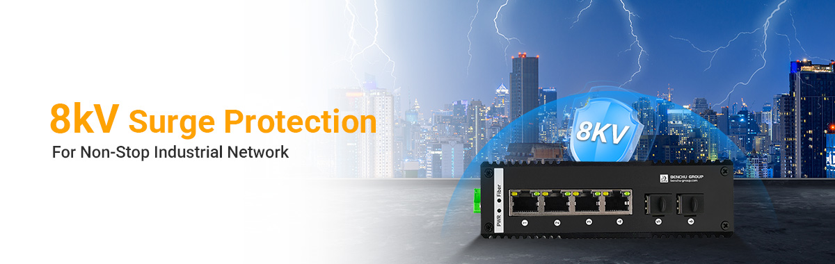 industrial PoE switch with 8kV lightning protection reduces long-term costs associated with equipment damage and network outages industrial PoE switch with 8kV lightning protection reduces long-term costs associated with equipment damage and network outages