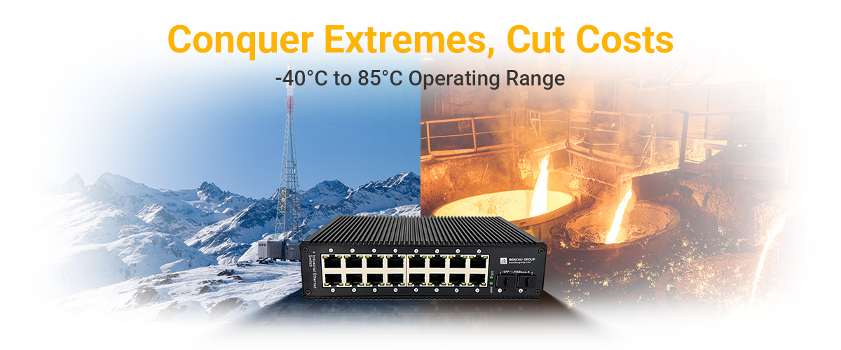 16 port Gigabit Industrial PoE Switch with redundant power input 16 port Gigabit Industrial PoE Switch with redundant power input