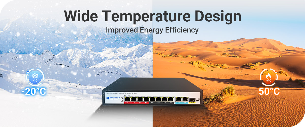 UPoE+switches typically use energy-saving technology