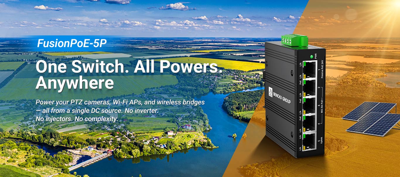 5-Port FusionPoE Switch for Remote & Off-Grid Deployments 5-Port FusionPoE Switch for Remote & Off-Grid Deployments