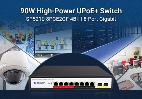 90 W par port : commutateur Gigabit à 8 ports pour réseaux à forte demande